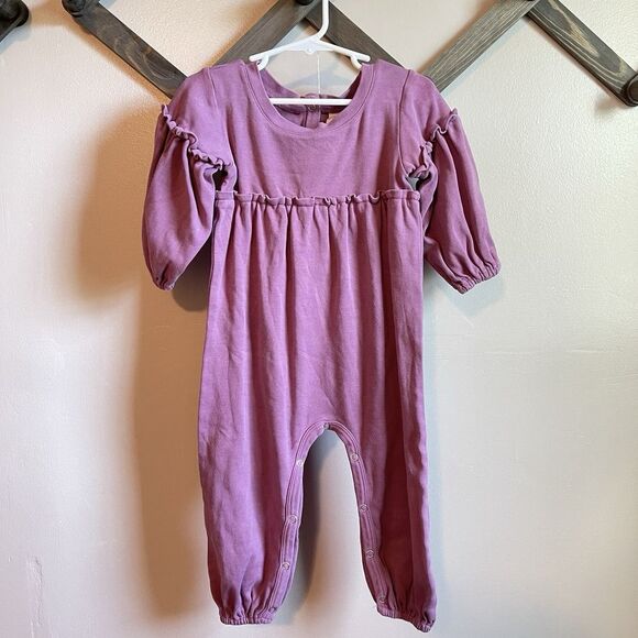 kate quinn Other - Kate Quinn Purple Ruffle Romper | Organic Cotton | Small Mark | 2T